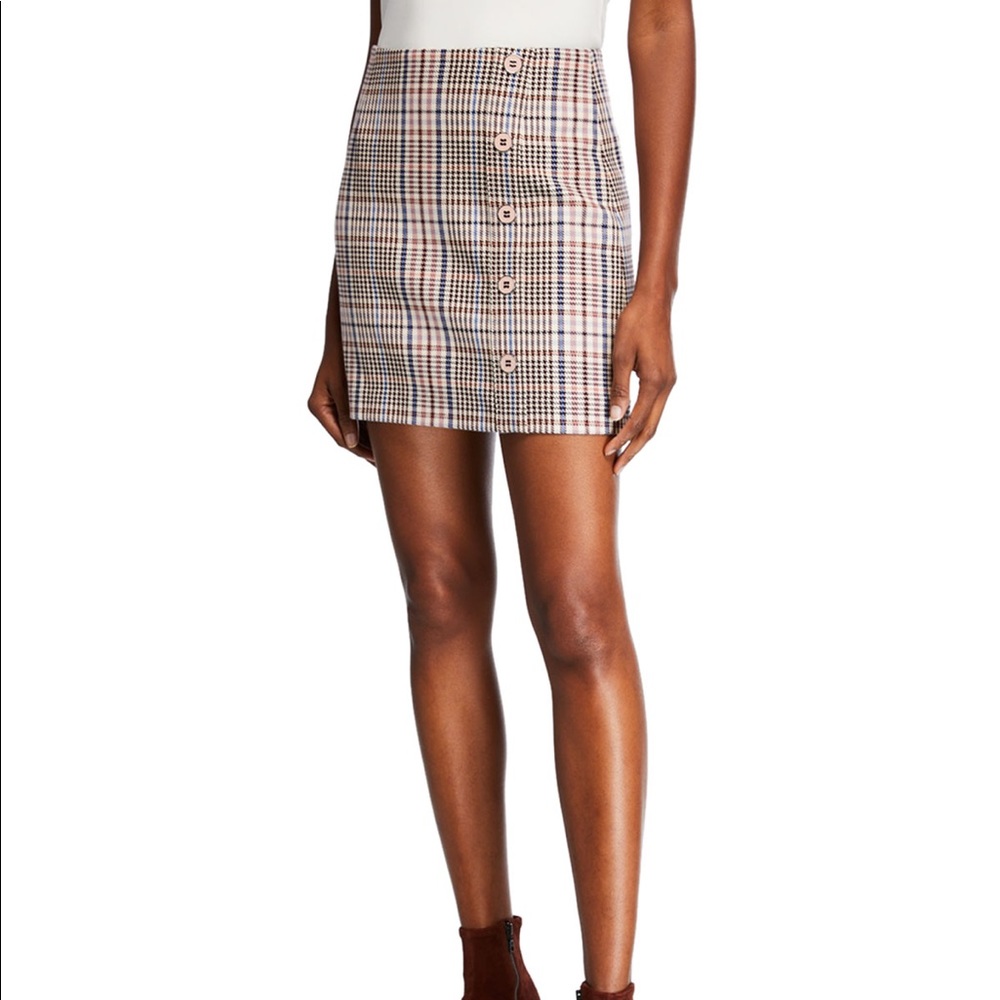 Veronica Beard Plaid Melor Skirt sz 0